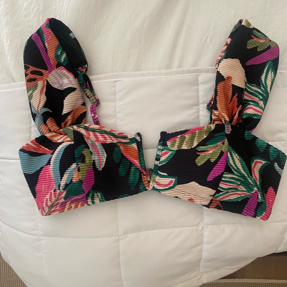 Time and Tru Pink Black Swimsuit